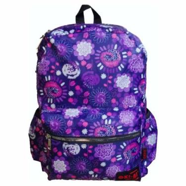 Imagem de Mochila Reforçada Confortável Feminina Masculina Violeta - Oki-ni