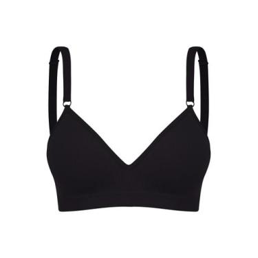 Imagem de Sutiã com bojo trifil daily reforçado sem costura original, GG, Preto