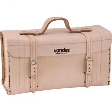 Imagem de Maleta De Couro 440x150x230cm Marrom Natural Vonder