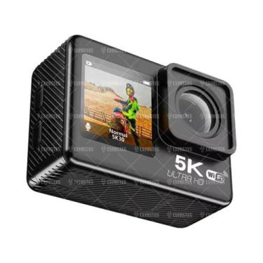 Imagem de Câmera De Ação À Prova D'Água 4K 60FPS Com Tela Dupla 170 graus Câmera