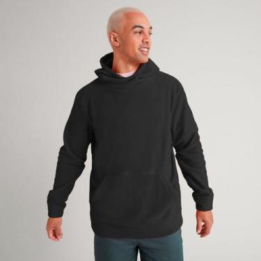 Imagem de Blusa Moletom Masculina Canguru com Bolsos e Capuz Quentinha - Slim Fi