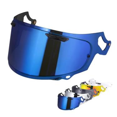 Imagem de VCOROS Substituição de viseira de capacete Regent-X, para acessórios de capacete VAS-V MAX Corsair-X Quantum-X Signet-X Dt-X Defiant-X (azul cromado)