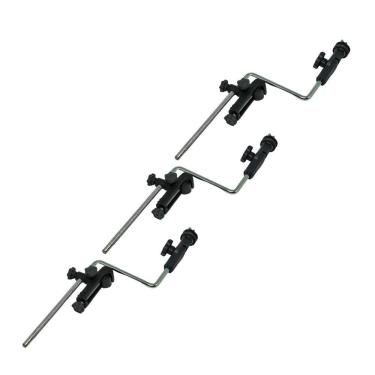 Imagem de Kit 3 Clamp Com Haste Para Prato Bateria E Percussão Visão