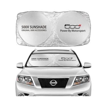 Imagem de Protetor Solar Para Para-brisa De Carro Fiat 500 500C 500X 500L Abarth