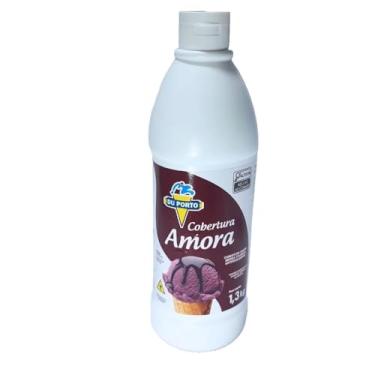 Imagem de Cobertura Para Sorvetes Sobremesas Bebidas Vários Sabores 1,3kg (Amora)
