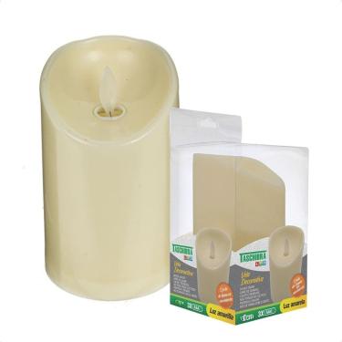 Imagem de 3 Luminária Vela Led 10Cm Efeito Chama Quente Decor