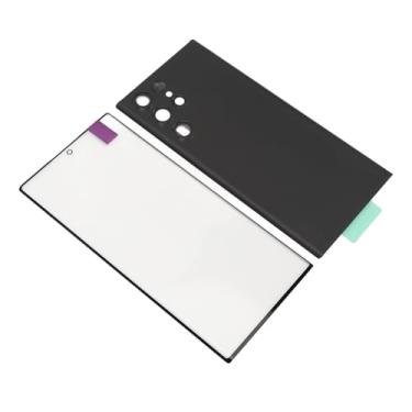 Imagem de aqxreight Tampa de Vidro Traseiro para S22 Ultra 5G Telefone Traseiro Tampa Traseira de Vidro Frontal Substituição de Tela Externa Com Ferramentas de Reparo Kit de Substituição Externa Desig