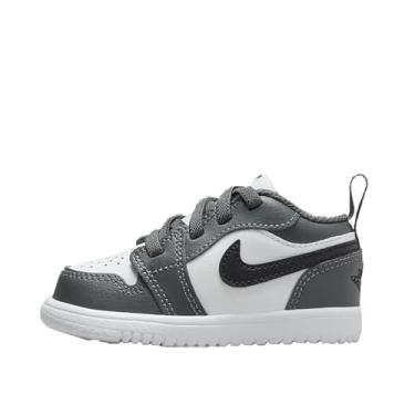 Imagem de Nike Tênis infantil Air Jordan 1 Low Alt, Branco/cinza ferro/preto, 9 Toddler