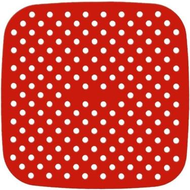 Imagem de Kit 4 Protetores Quadrados Tapete Silicone Fogão Indução 19 cm Almofada Protetora