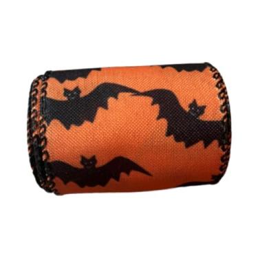 Imagem de Generic Enfeite de fita de Halloween, suprimentos versáteis para embrulho de caixa de presente, fita com borda de arame para guirlanda, fabricação de laços de