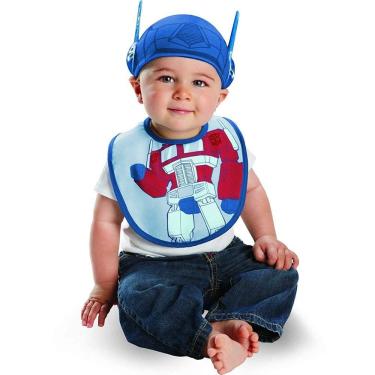 Imagem de Transformers Optimus Prime Bib Infantil e Chapéu Costume