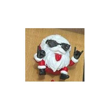 Imagem de Enfeite Arvore de Natal Papai Noel Rock Oculos - Alto Padrão