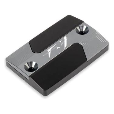 Imagem de Tampa do tanque de fluido do reservatório de freio dianteiro CNC para motocicletas compatível com Y&AMAHA FZ8 Fa&zer 2010-2014 FZ1 Fa&zer 2006-2015 (cinza-FZ1)