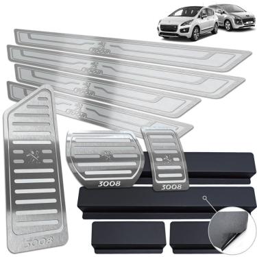 Imagem de Descanso Pedaleira Soleira Peugeot 3008 2011/2016 Prata