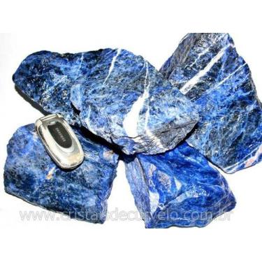 Imagem de Sodalita Azul Bruta - Pedra para Lapidar - Pacote Atacado de 10kg - Cr