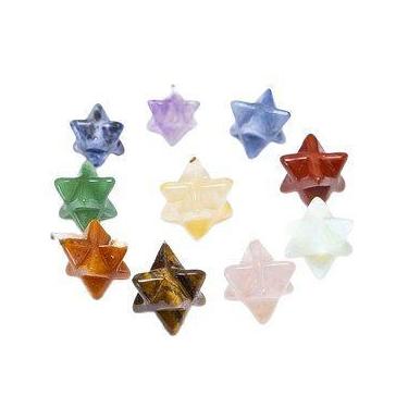 Imagem de 10 Merkabah Sem Furo - Pedras Naturais Mistas para Atacado - Cristaisd