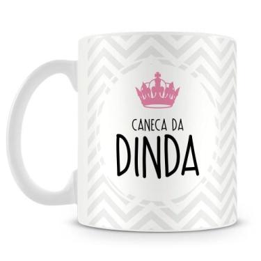 Imagem de Caneca Personalizada para Dinda - Porcelana de Alto Brilho - Amo Canec