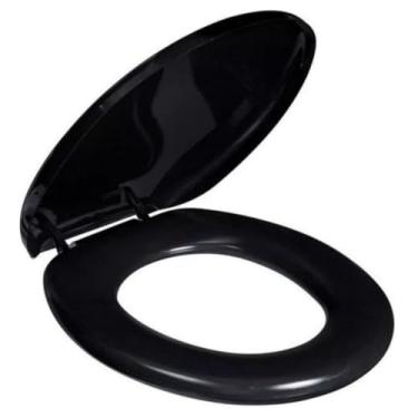 Imagem de Assento SanitáRio Universal | Tampa Para Vaso SanitáRio Com (Preto)