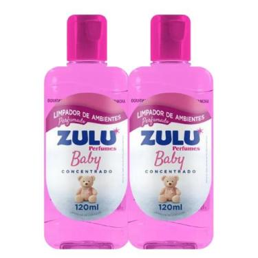 Imagem de Kit 2 Limpador Perfumado de Ambientes Concentrado Baby Zulu 120ml - Co