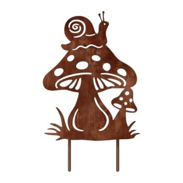 Imagem de BLWOTMOR Placa de Jardim de Metal Criativa para Jardim, Enfeite de Gramado Exclusivo para Natal