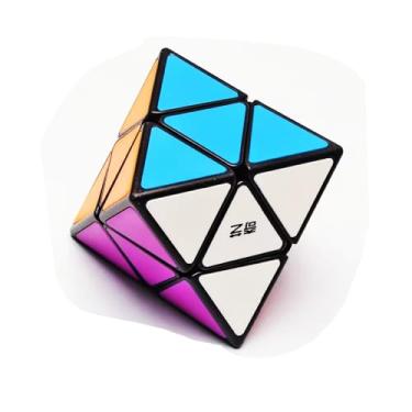 Imagem de Cuberspeed QiYi 2x2 FTO Black Speed Cube Puzzle Interactive Brain Teaser Puzzles for Adults & Kids (Magnetic Edition)