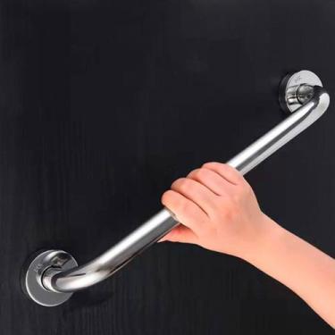 Imagem de Barra de Apoio Alça Corrimão Aço Inox Alta Qualidade Idoso Alta Qualid