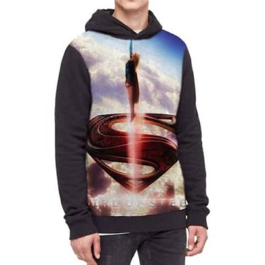 Imagem de Moletom Com Capuz Supergirl  Ref:241 - smoke, Preto, P