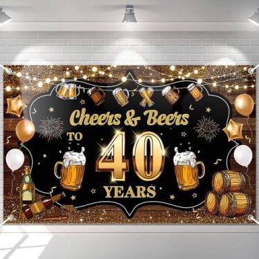 Imagem de Banner de fundo Avezano Cheers & Beers até o aniversário de 40 anos