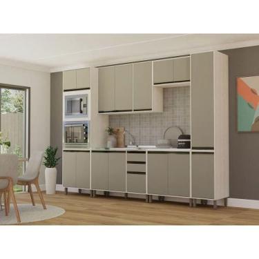 Imagem de Cozinha Modulada Completa 6 Peças Sem Tampo Linea Luciane Mó Pátina Ff
