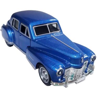 Imagem de Carrinho De Ferro Clássico Fleetwood Miniatura Coleção 1/32 Abertura de Portas Fricção (Azul)