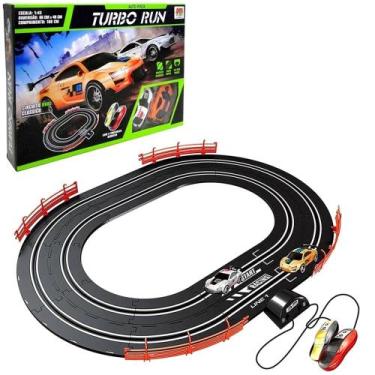 Imagem de Pista de Corrida Turbo Autorama Radical de Brinquedo Com 2 Carrinhos d