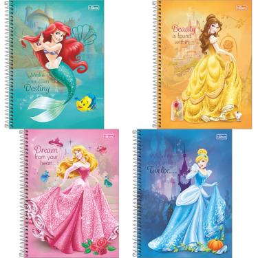 Imagem de CADERNO CAPA DURA UNIVERSITÁRIO PRINCESAS DISNEY FIT 1M 80FL