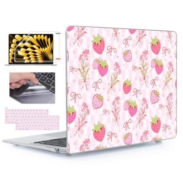 Imagem de YSCLBAHUK Capa para MacBook Pro de 13 polegadas M2 M1 A2338 2022 2021-2016 A2251 A2289 A2159 A1989 A1706 com Touch Bar serve para Touch ID, capa de teclado rígido de plástico com padrão impresso