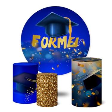 Imagem de Trio Capas Cilindro + Painel Sublimado 1,50m Formatura (K1FOR0007)