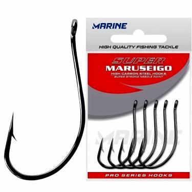Imagem de Anzol Pesca Marine Sports Super Maruseigo Black Reforçardo Nº 06 Cartela 50un