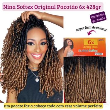 Imagem de Cabelo Cacheado Nina Softex Pacotão 428gr 6 Em 1 - Zhang Hair, OMBRE L