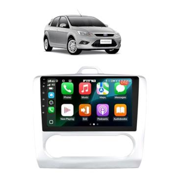Imagem de Kit Multimidia Focus 2009/2013 Ar Digital 9 Pol Carplay AndroidAuto USB BT FM - Roadstar 908BR