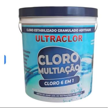 Imagem de Cloro Tratamento Piscina 10 Kg Ultraclor Multi Ação Estabilizado 6x1 Granulado