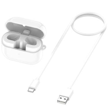 Imagem de Capa de carregamento compatível com Samsung Galaxy Buds3 R530 - Caixa de substituição para carregador de fone de ouvido, compartimento de encaixe com função de emparelhamento, suporta carregamento sem