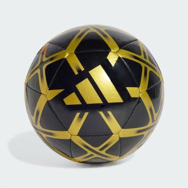 Imagem de Bola de Futebol Adidas Starlancer Club Campo Preto e Dourado-Unissex