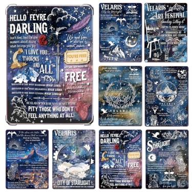 Imagem de TAKEALOOKO Papel cartolina para Kindle – 8 peças de inserções de capa traseira com tema de fantasia, cartões decorativos mágicos e encantados para e-readers Kindle, presentes para amantes de livros de