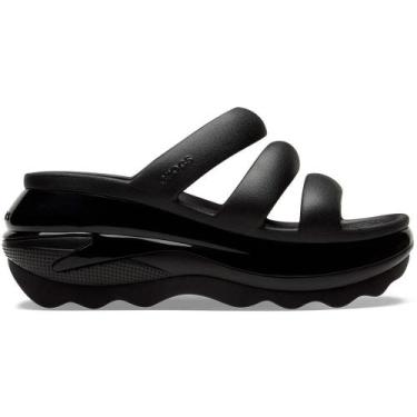 Imagem de Sandália crocs classic mega crush triple strap black, Black, 37