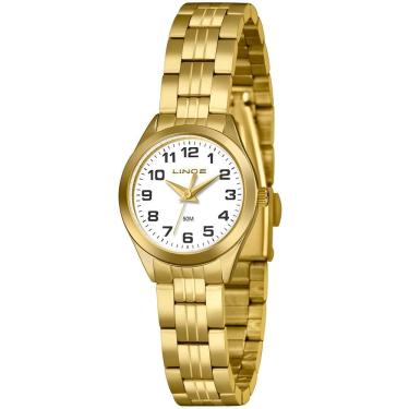 Imagem de Relógio Lince Feminino Ref: Lrgh267l25 B2kx Clássico Dourado