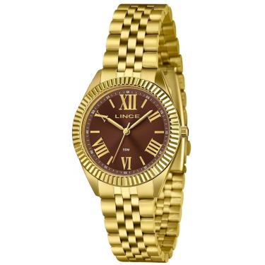 Imagem de Relógio Lince Feminino Ref: Lrgm047l36 N3kx Clássico Dourado