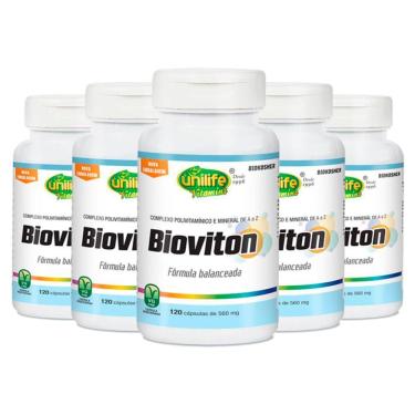 Imagem de Kit 5 Bioviton Multivitamínico Unilife 120 Cápsulas