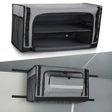 Imagem de SKYJDM Gabinete de armazenamento superior para trailer de 61 cm, organizador superior macio para vans, gabinete organizador de RV compatível com Mercedes-Benz Sprinter, Ford Transit e RAM Promaster