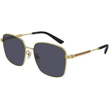 Imagem de Óculos de sol feminino Gucci GG0852SK dourado/cinza 58/17/150
