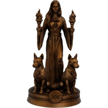 Imagem de Estátua Hecate - Deusa grega - Versão 9 (Cobre Antigo)