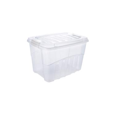 Imagem de Caixa Organizadora Plasútil Alta Cristal 56l