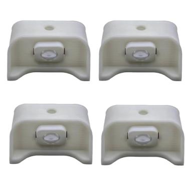 Imagem de LUMINFLY Pacote com 4 luzes solares de deck e escada, luzes solares externas de aço inoxidável de alta intensidade, à prova d'água, IP55, 24 a 36 horas de iluminação para escadas e decks